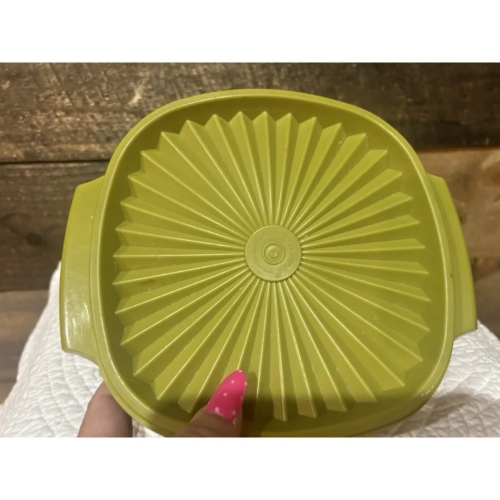 VTG Tupperware Servalier‎ Bowl SET Harvest Yellow Burnt Orange Green